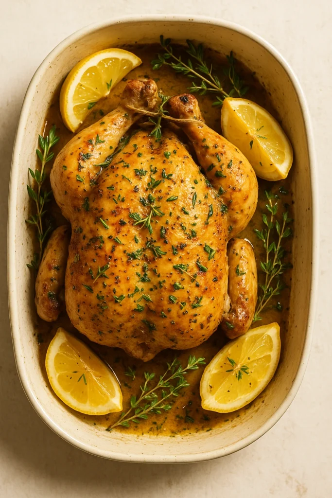 Poulet au citron et aux herbes